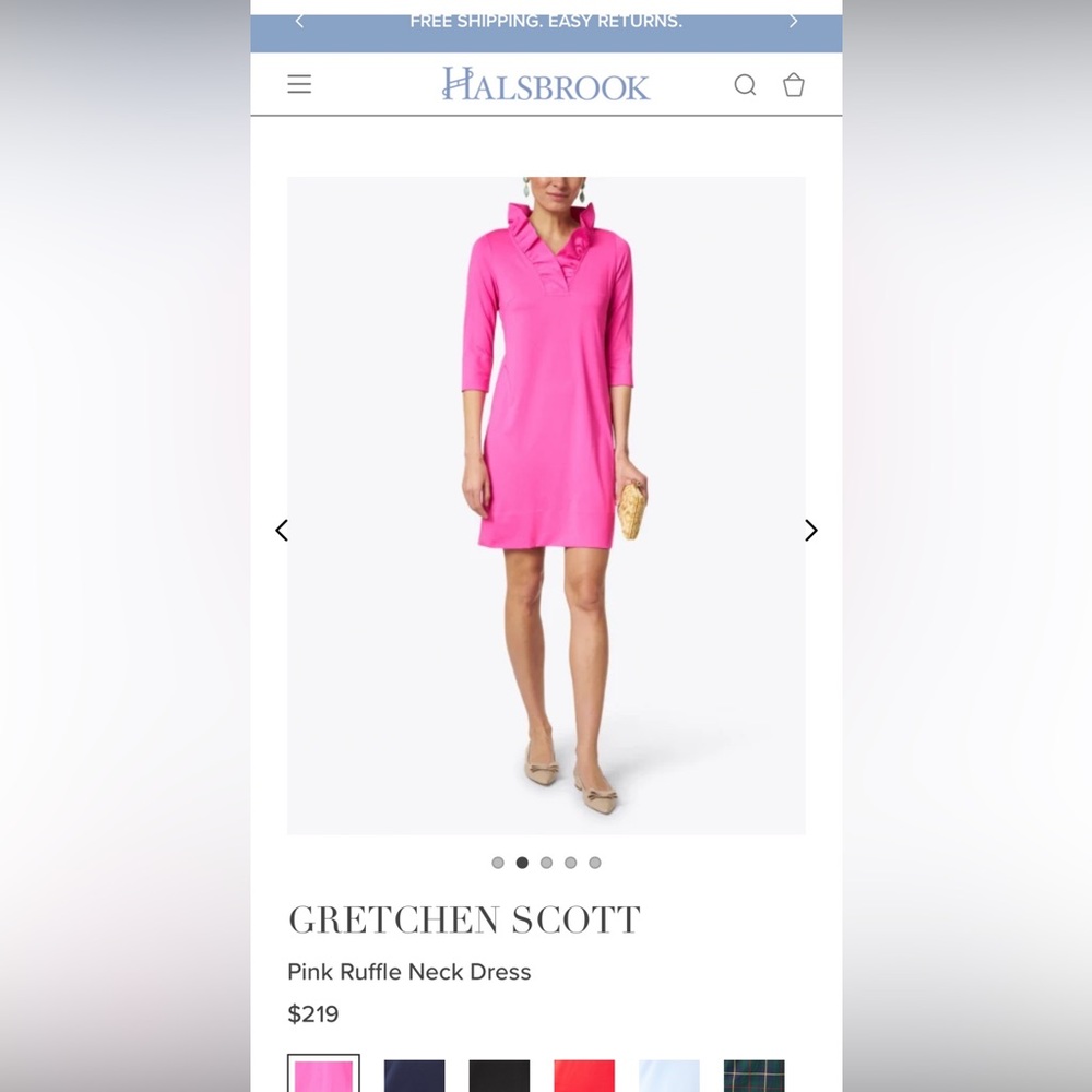 Hot pink Gretchen Scott dress!